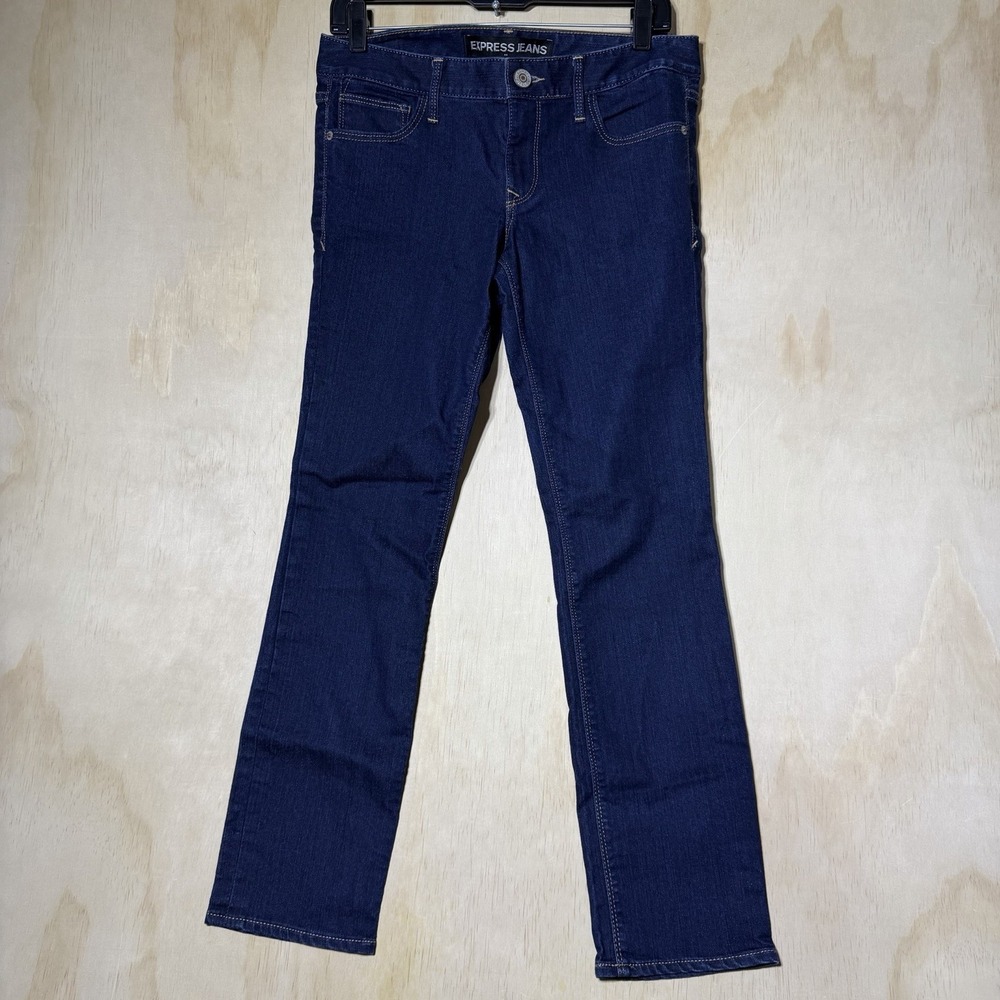 Express Stella Low Rise Skinny Jeans Women's 6S Dark Wash Stretch Denim Pants
